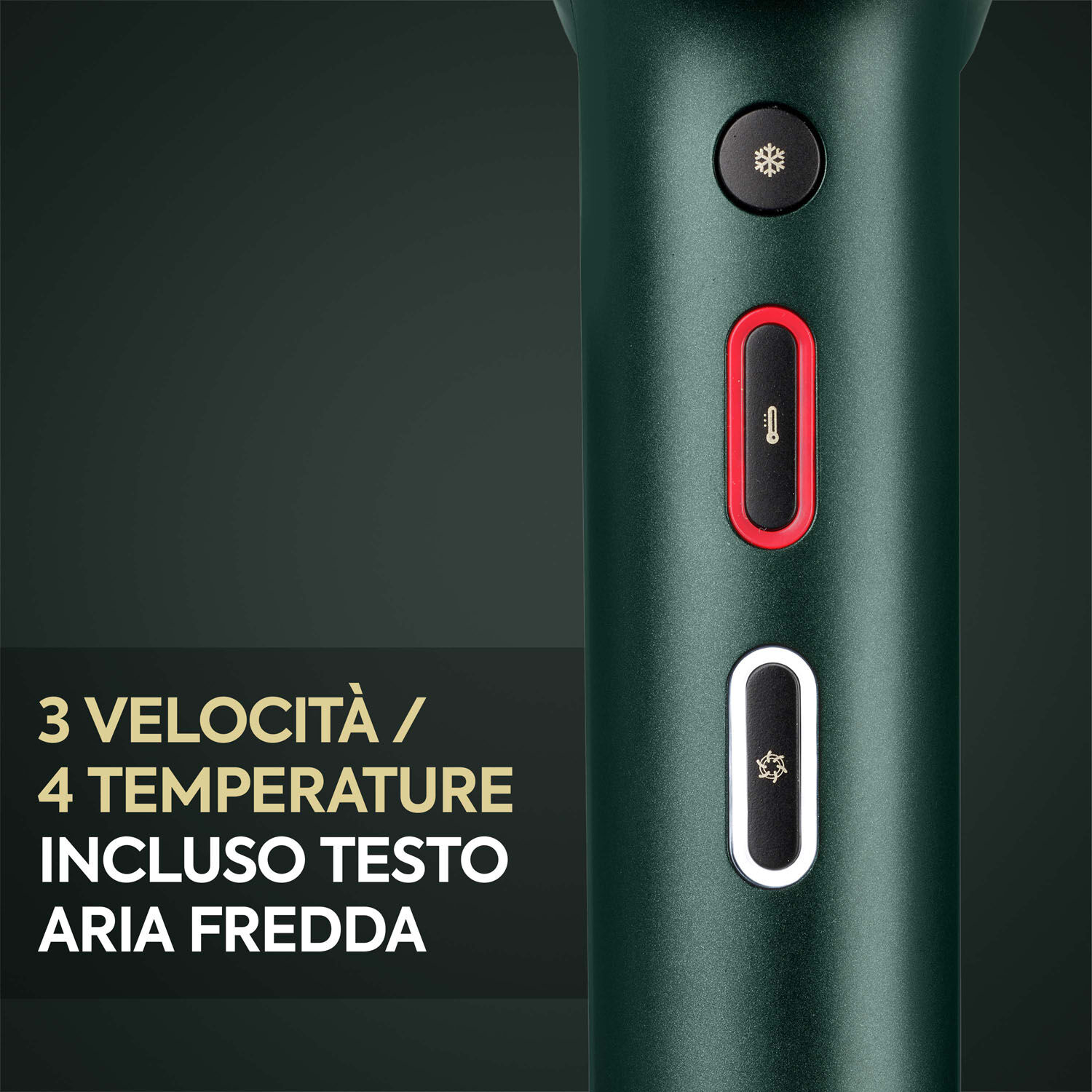 3 velocit&agrave; / 4 temperature. Incluso testo aria fredda